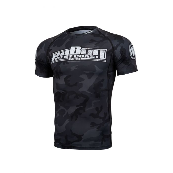 Pit Bull rash rashguard All Black Camo Shortslee M