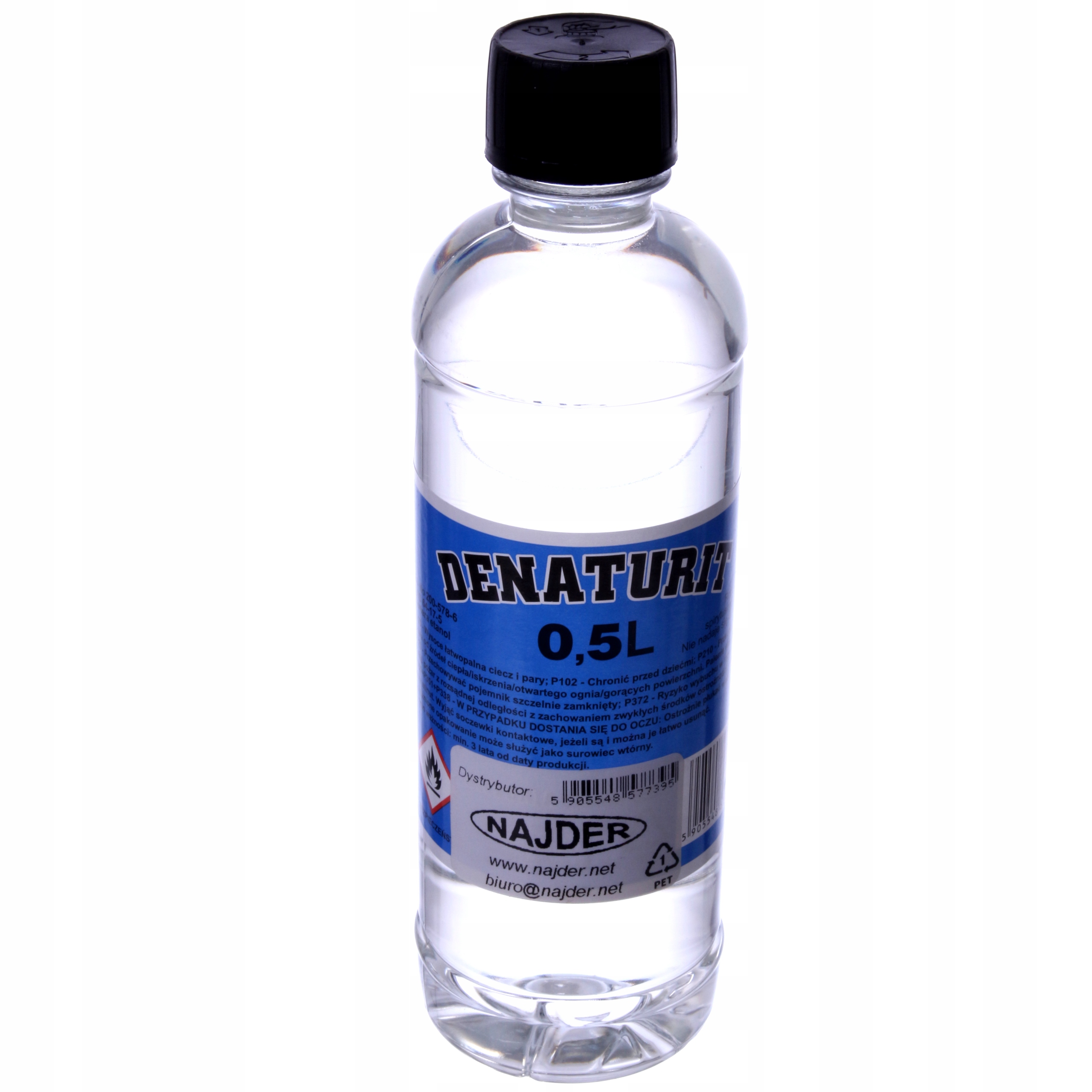 DENATURAT ETANOL 90% ALKOHOL SPIRYTUS ETYLOWY 0,5L