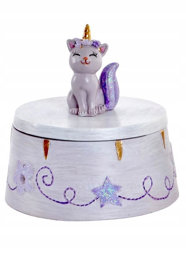 

Pudełko szkatułka liliowa