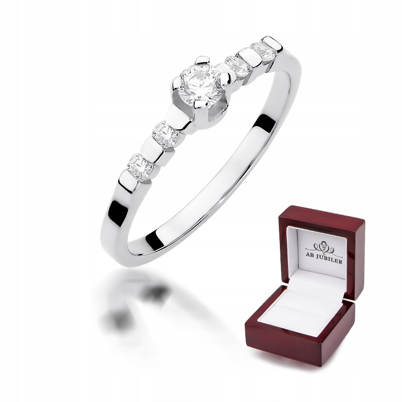 

Pierścionek Białe Złoto 585 Brylant 0,35ct Prezent