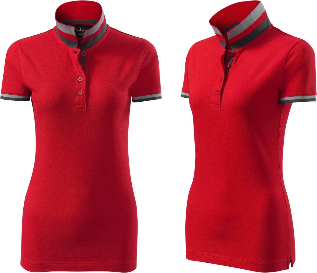

Damska koszulka polo Collar Up Wysoka Jakość L