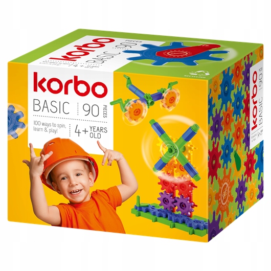 

Korbo Ruchome Klocki Konstrukcyjne Basic 90 el.