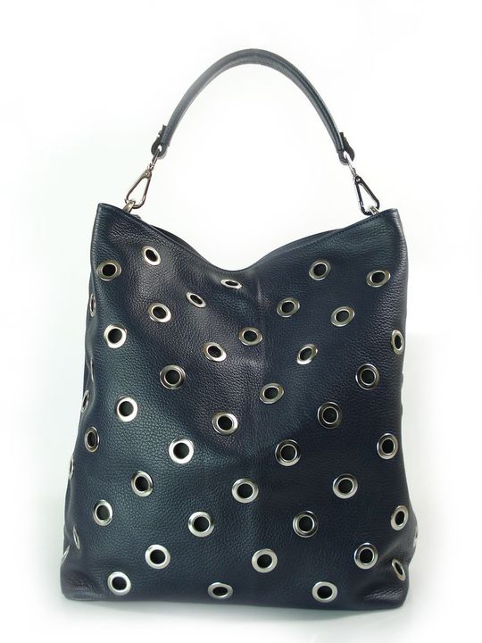 WOREK VERA PELLE WŁOSKA 100% SKÓRA CAMEL Kolor okuć srebrny