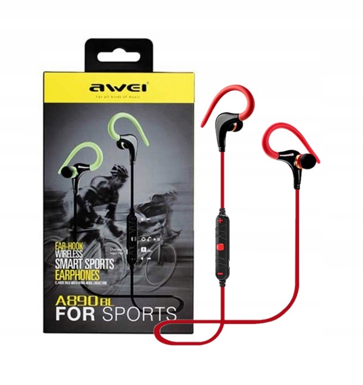 

Słuchawki Douszne Awei A890BL Bluetooth sport czer