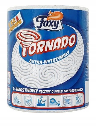 

Ręcznik Papierowy Foxy Tornado! Extra Wytrzymały!