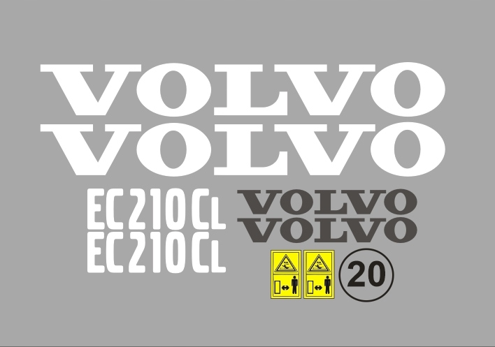 Samolepky Volvo EC210CL
