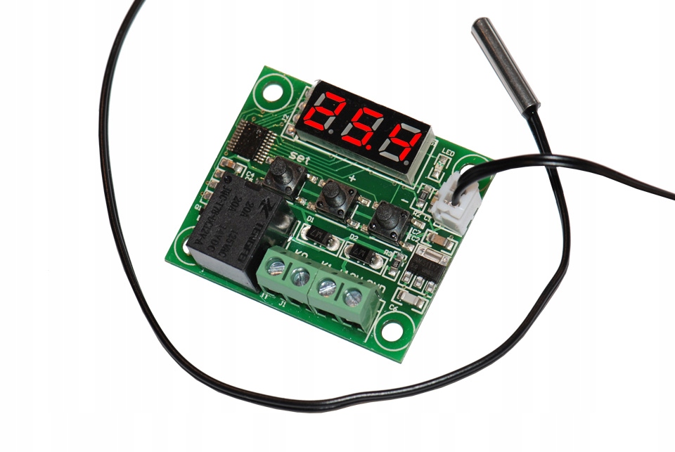 

Termostat W1209 cyfrowy, regulowany 12V -50C +110C