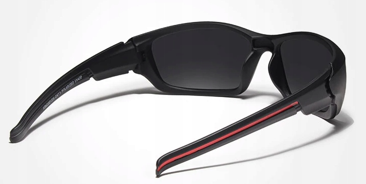 OKULARY MĘSKIE POLARYZACYJNE SPORTOWE ROWER ETUI Cechy dodatkowe etui w zestawie polaryzacja