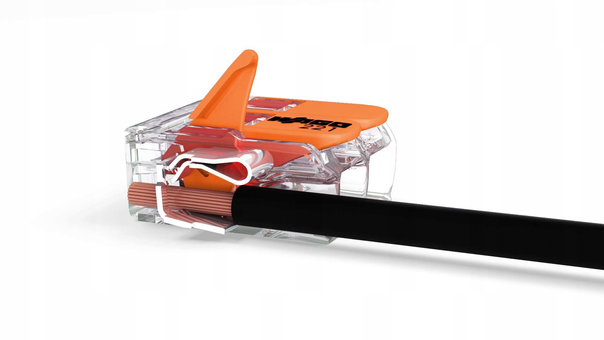 SZYBKOZŁĄCZKA WAGO na 2 przewody 1 SZTUKA Kod producenta 221-412