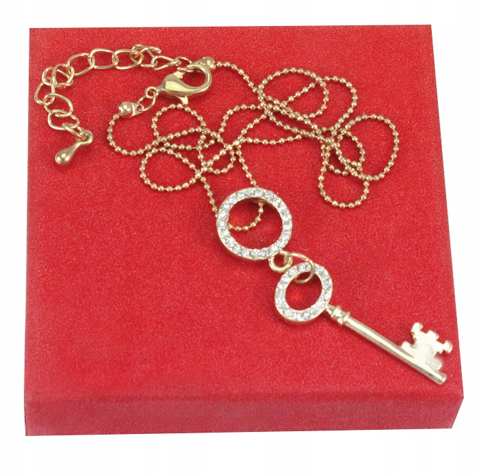 

Naszyjnik Złoty Łańcuszek Zawieszka Ring Kluczyk