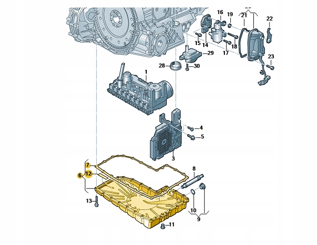 ORYGINALNA MISKA OLEJOWA AUDI A4 A6 A7 0CK321359M