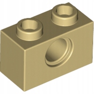 

4You Lego Technic 3700 Belka 1X2 Tan (2szt)