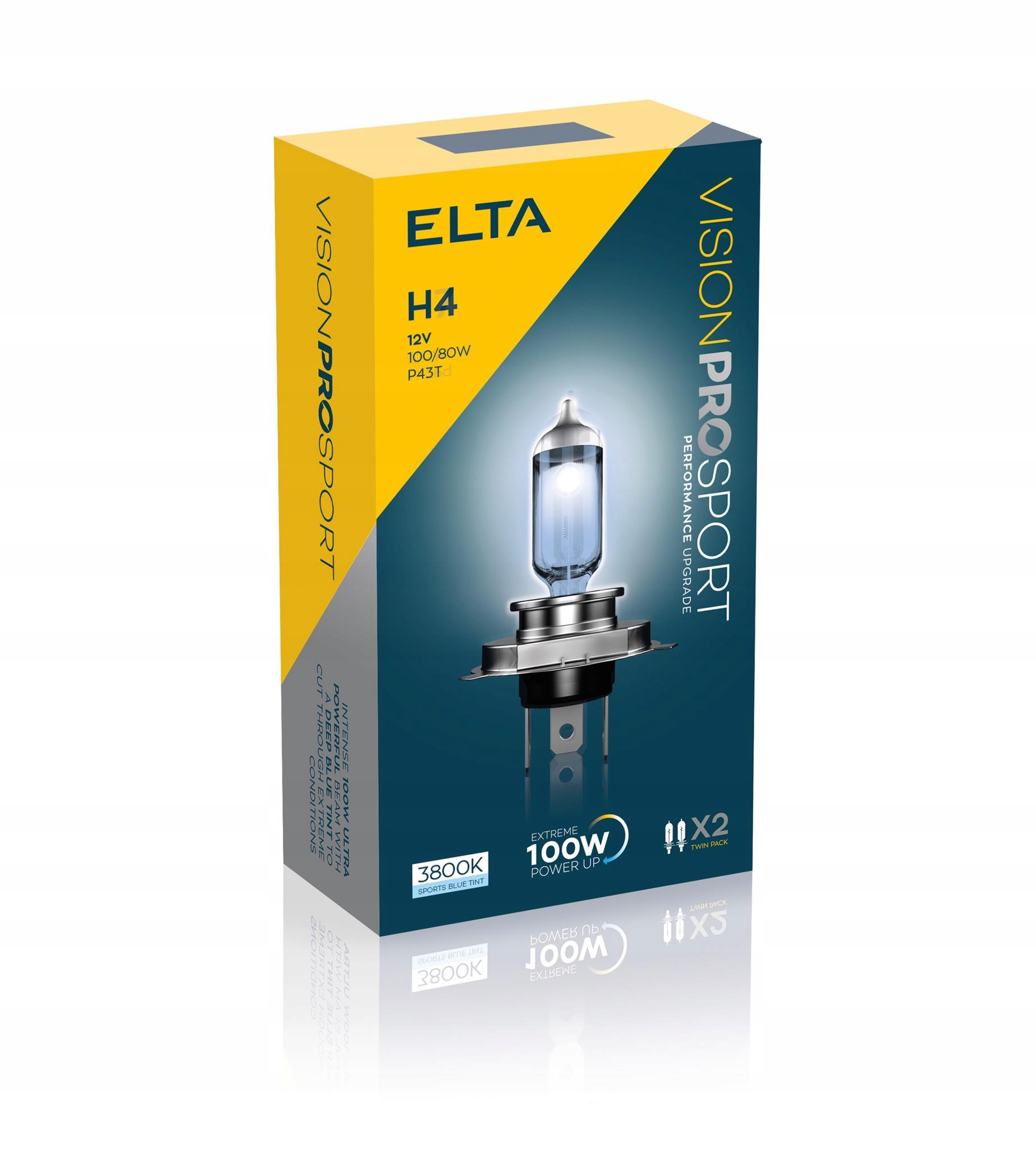

Żarówki Elta Vision Pro H4 12V 100W Pro Sport