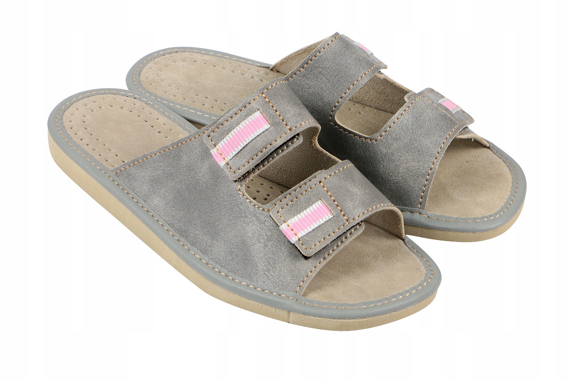 KLAPKI KAPCIE DAMSKIE SANDAŁ NA RZEPĘ PRODUCENT PL Marka Nowo