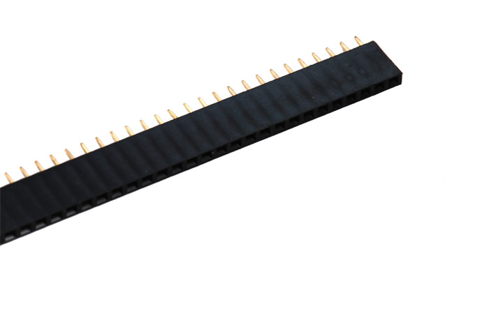 

Goldpin listwa szpilkowa 1x40 żeńska 2,54mm czarna