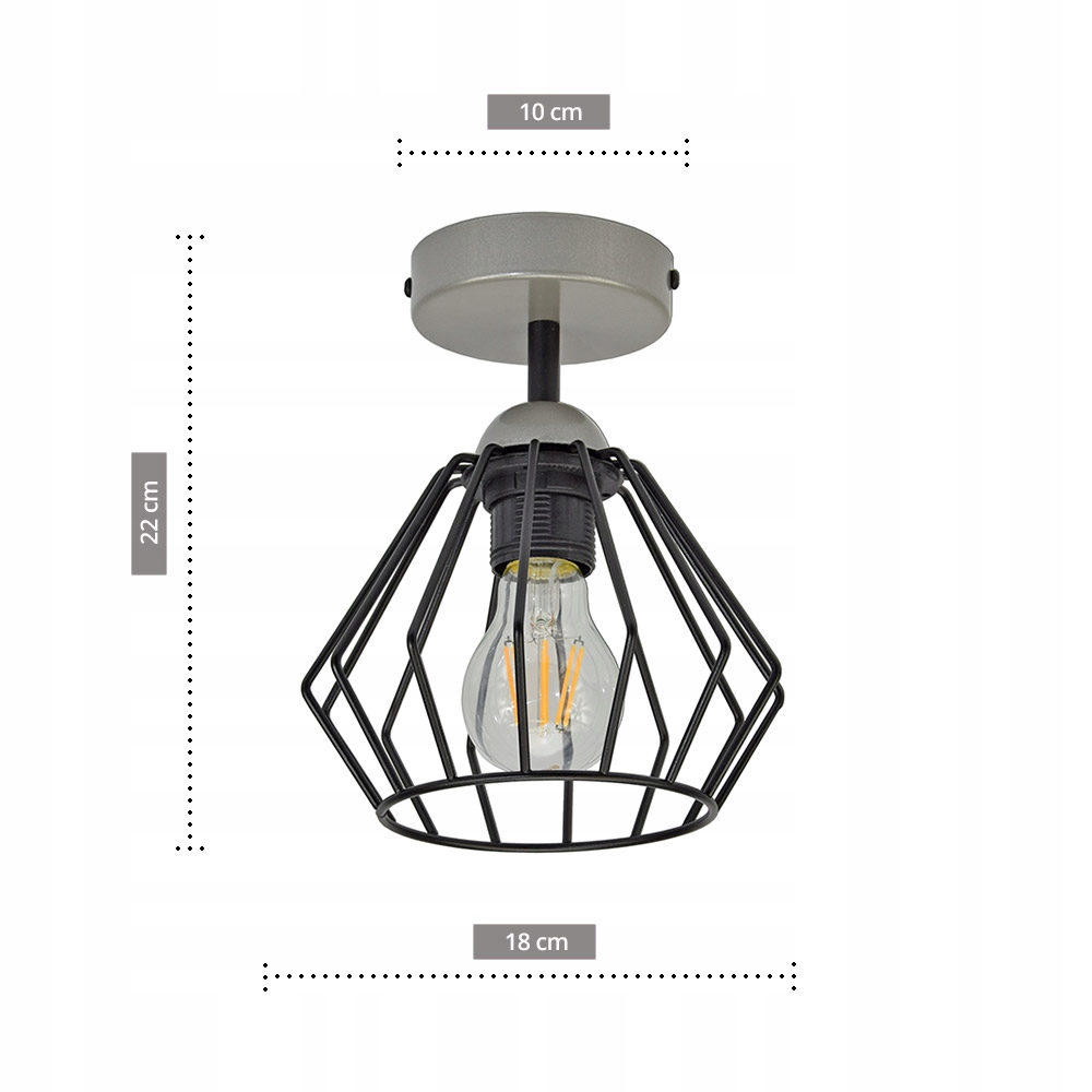 LAMPA WISZĄCA SUFITOWA ŻYRANDOL PLAFON LOFT 724-P1 Marka Luxolar