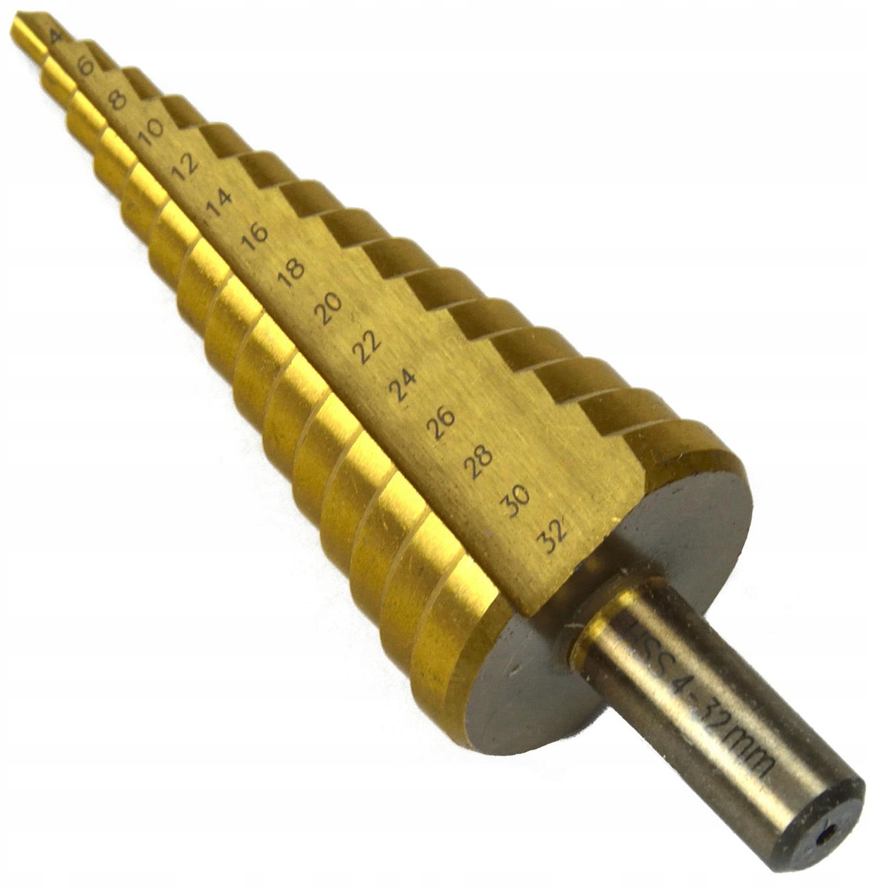 

Wiertło Stożkowe Stopniowe Tytanowe Hss 4-32mm