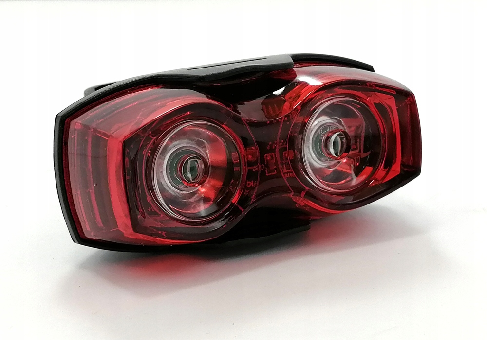 LAMPKA ROWEROWA LED TYLNA na ROWER TYŁ 3 TRYBY Zasilanie bateria