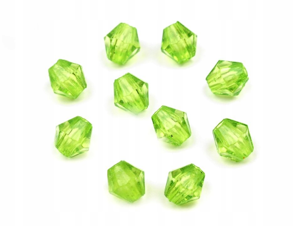 Kryształki Diamentowe Jasny Zielony 4MM 150SZT
