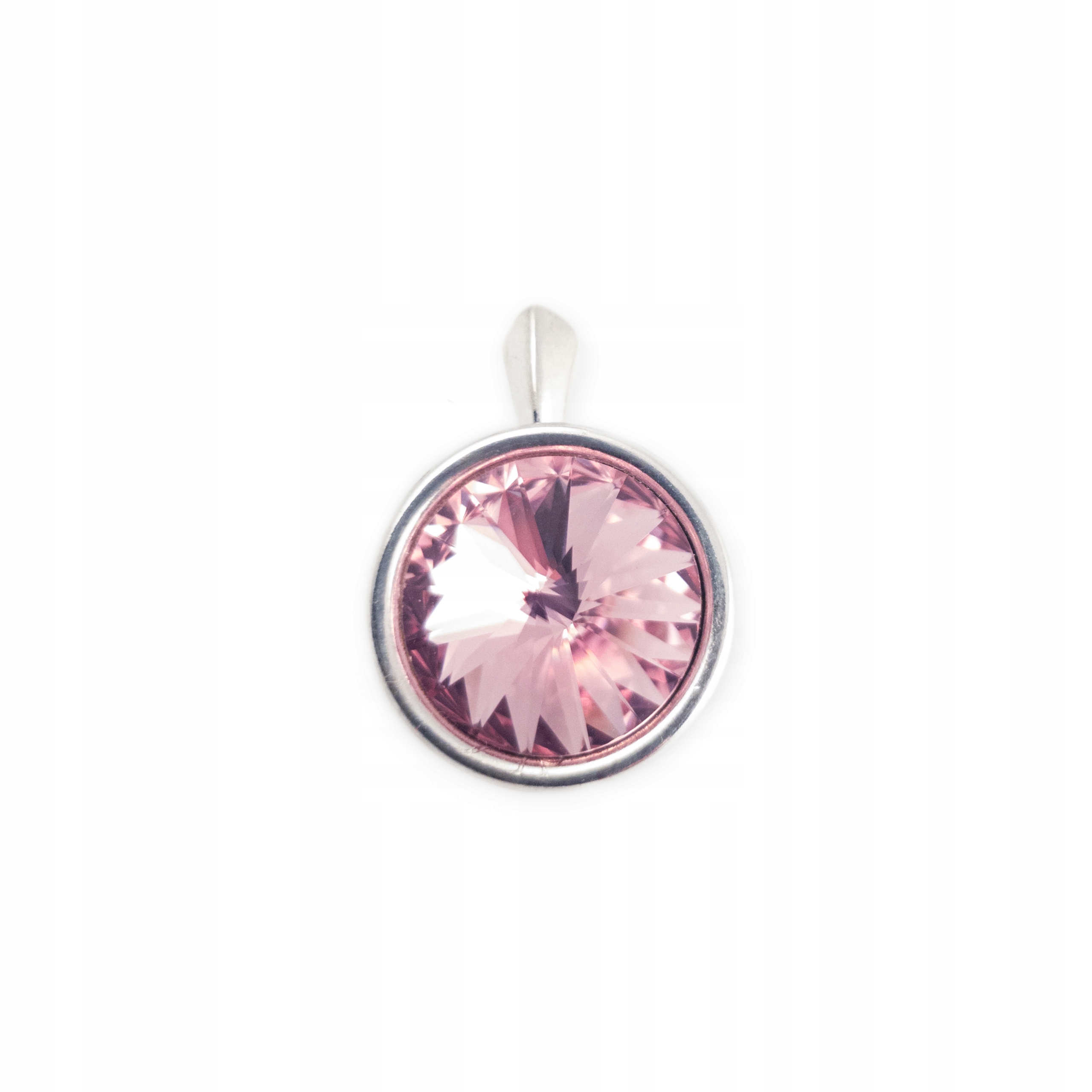 

Zawieszka srebrna Engelke Swarovski oczko różowe