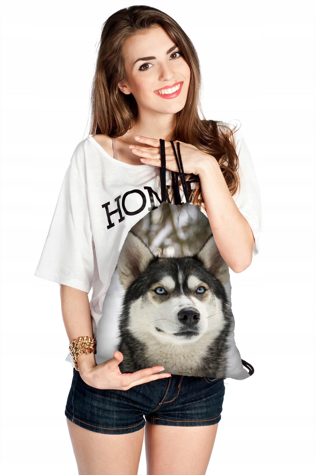 WOREK PLECAK PIES MALAMUT SZKOŁA TRWAŁY NADRUK 3D Marka inna