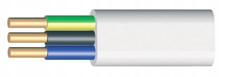

Przewód instalacyjny płaski Ydyp 3x1,5 450/750V
