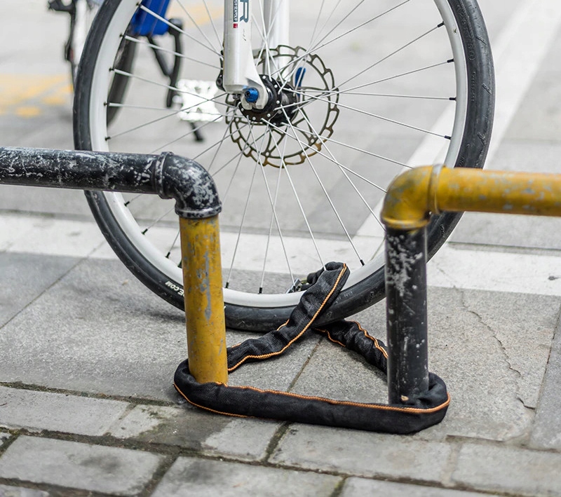 ŁAŃCUCH KŁÓDKA NA ROWER BLOKADA ROWEROWA NA MOTOR Model MOCNE ZAPIECIE ROWEROWE NA ROWER
