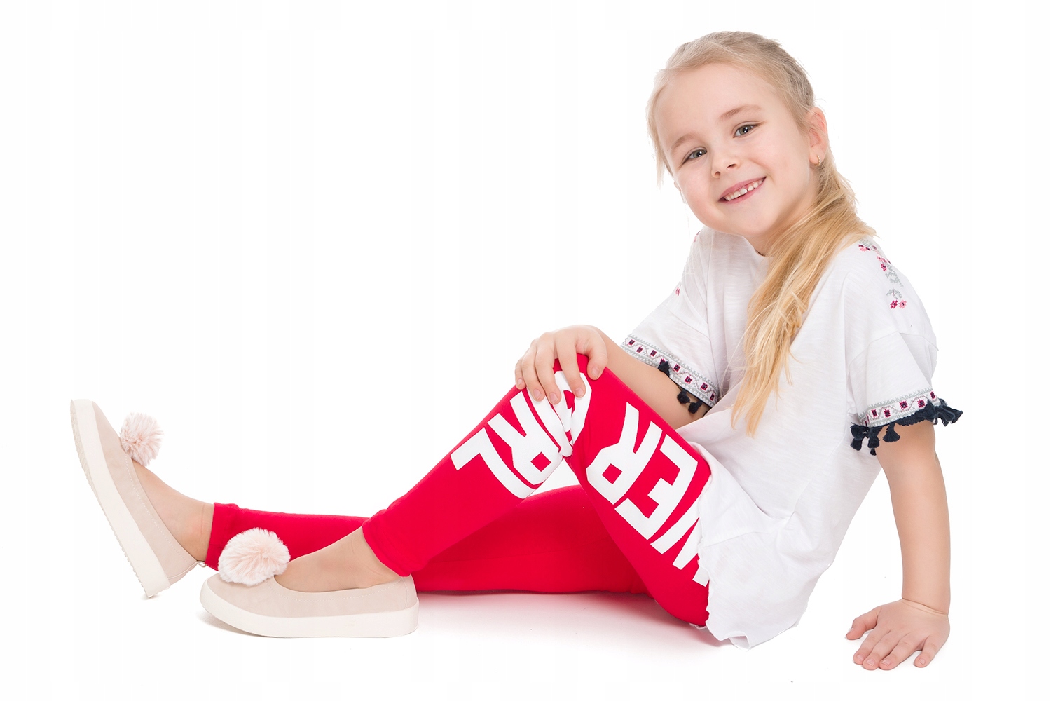 

Legginsy Dziecko Bawełna Długie Getry Nadruk Chpwg