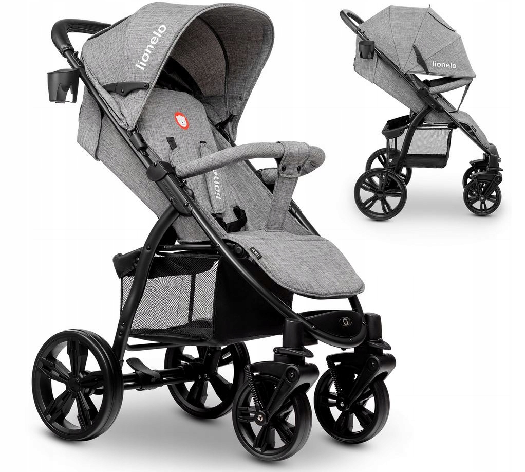 WÓZEK SPACEROWY LIONELO ANNET MOSKITIERA DUŻE KOŁA EAN (GTIN) 5902581658142