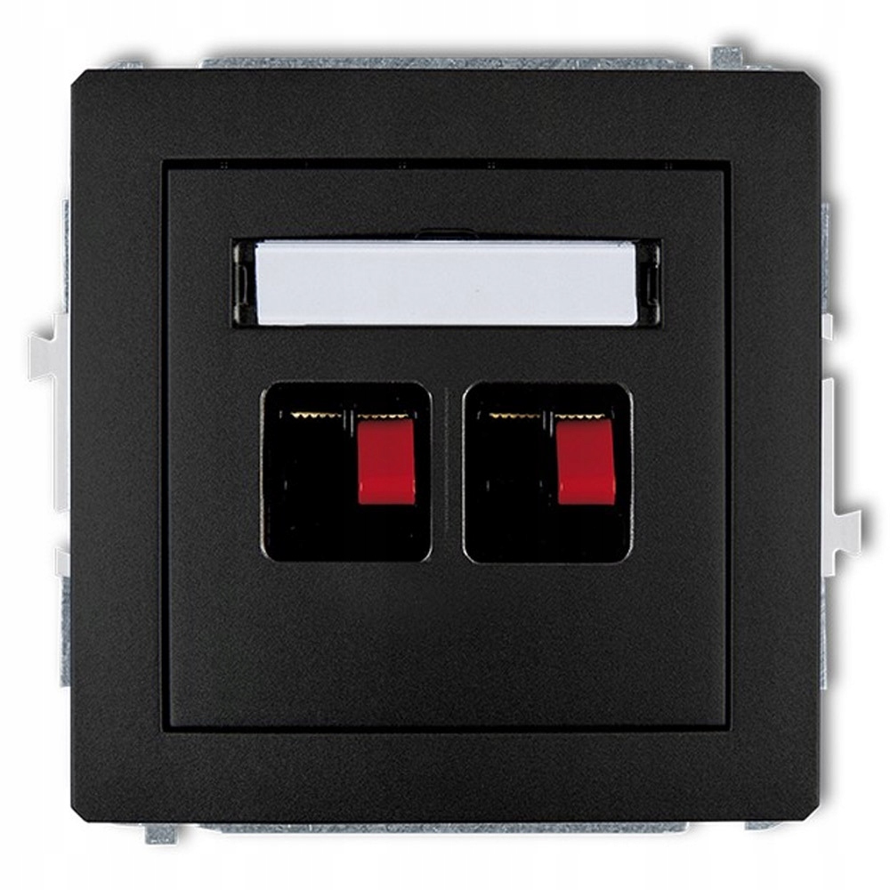 

Karlik Deco Gniazdo Głośnikowe Podw Czarne 12DGG-2