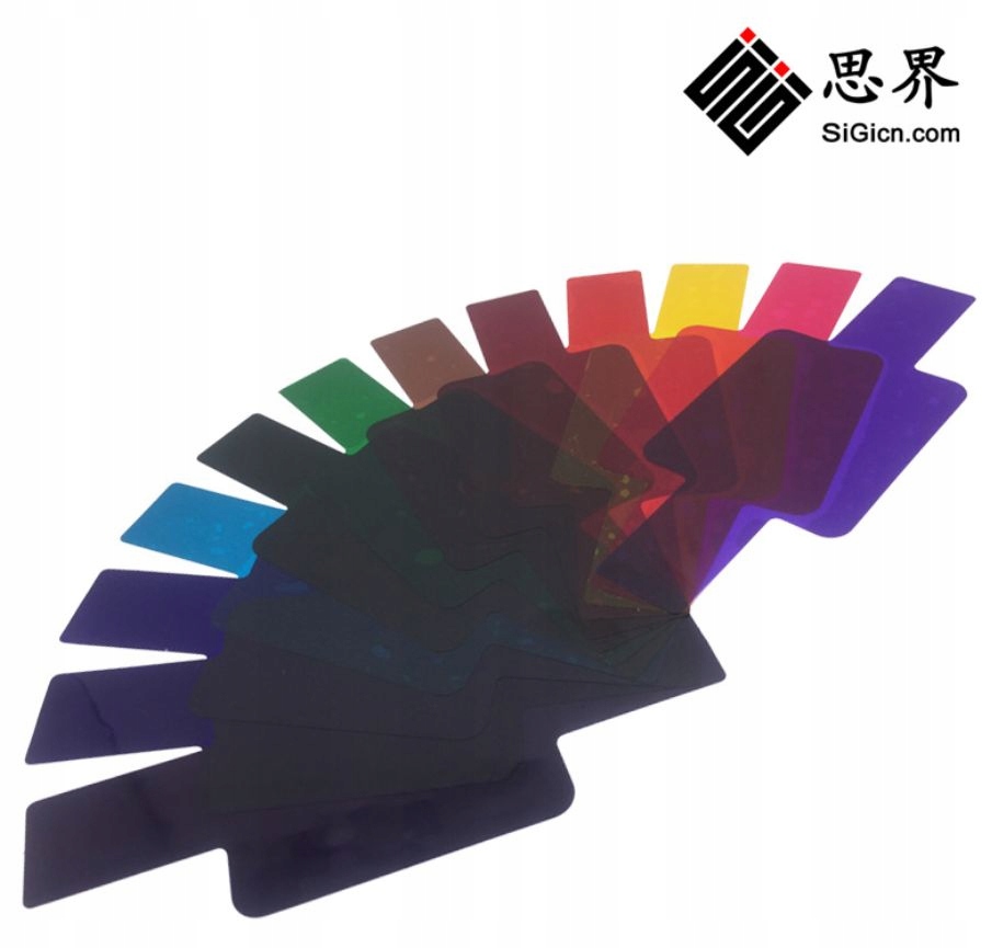 Filtry ŻELOWE STROBIST 20 kolorów 20x do Lampy Błyskowej GODOX SONY PENTAX Marka Inna