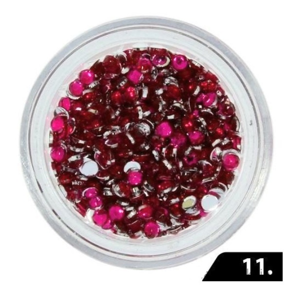 CYRKONIE RÓŻOWE FIOLETOWE 200szt. 2mm nr-11