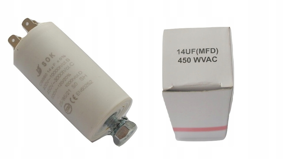 

Kondensator Rozruchowy Do Silnika 14 uF 450 V