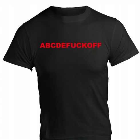

Koszulka t-shirt Abcdefuck Fuck Off You L