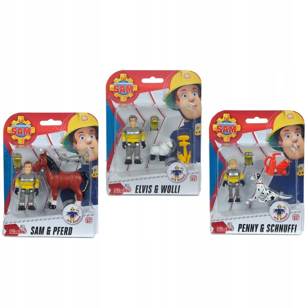 simba strażak sam sam i koń akcesoria figurki