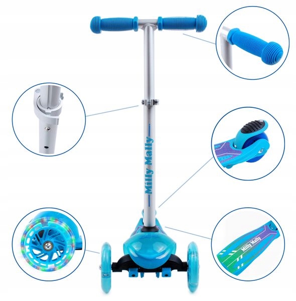 MILLY MALLY SCOOTER ZAPP HULAJNOGA TRÓJKOŁOWA LED Kod producenta ZAPP