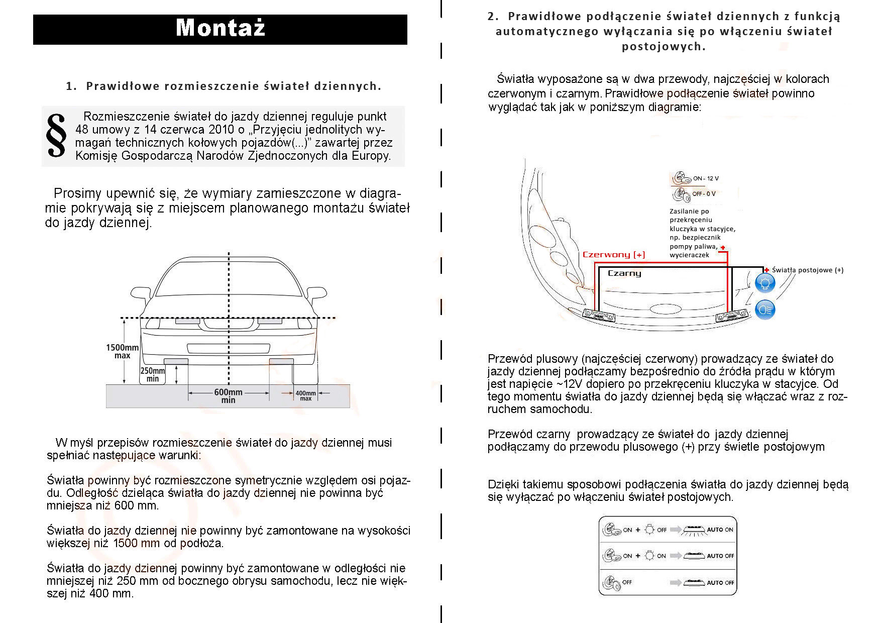 DRL SWIATLA DZIENNE LED SMD Passat B6 Car type Passenger cars