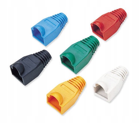 osłonka wtyku RJ45 100szt zielona