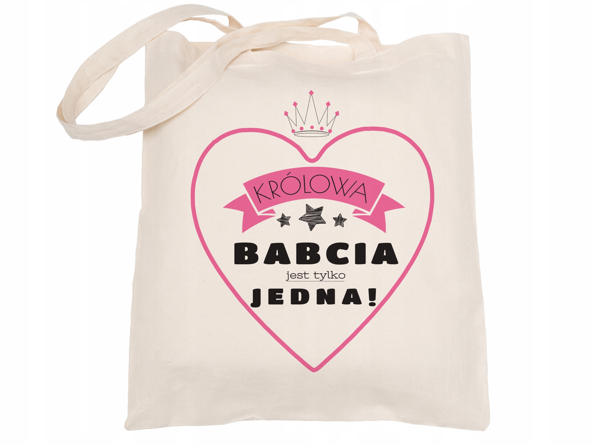 

Torba torebka materiałowa prezent Królowa babcia