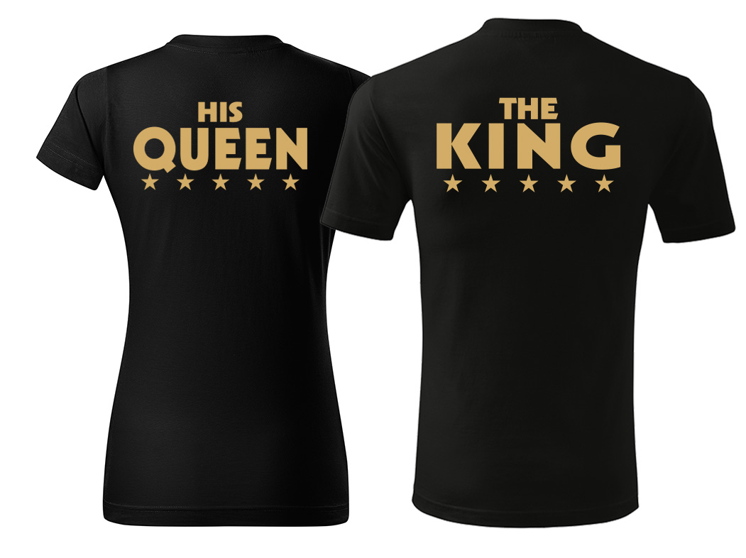 

Koszulki dla par zakochanych King Queen Bonnie i C