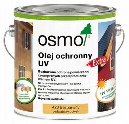 

Osmo 420 Olej ochronny Uv Extra bezbarwny 2,5L