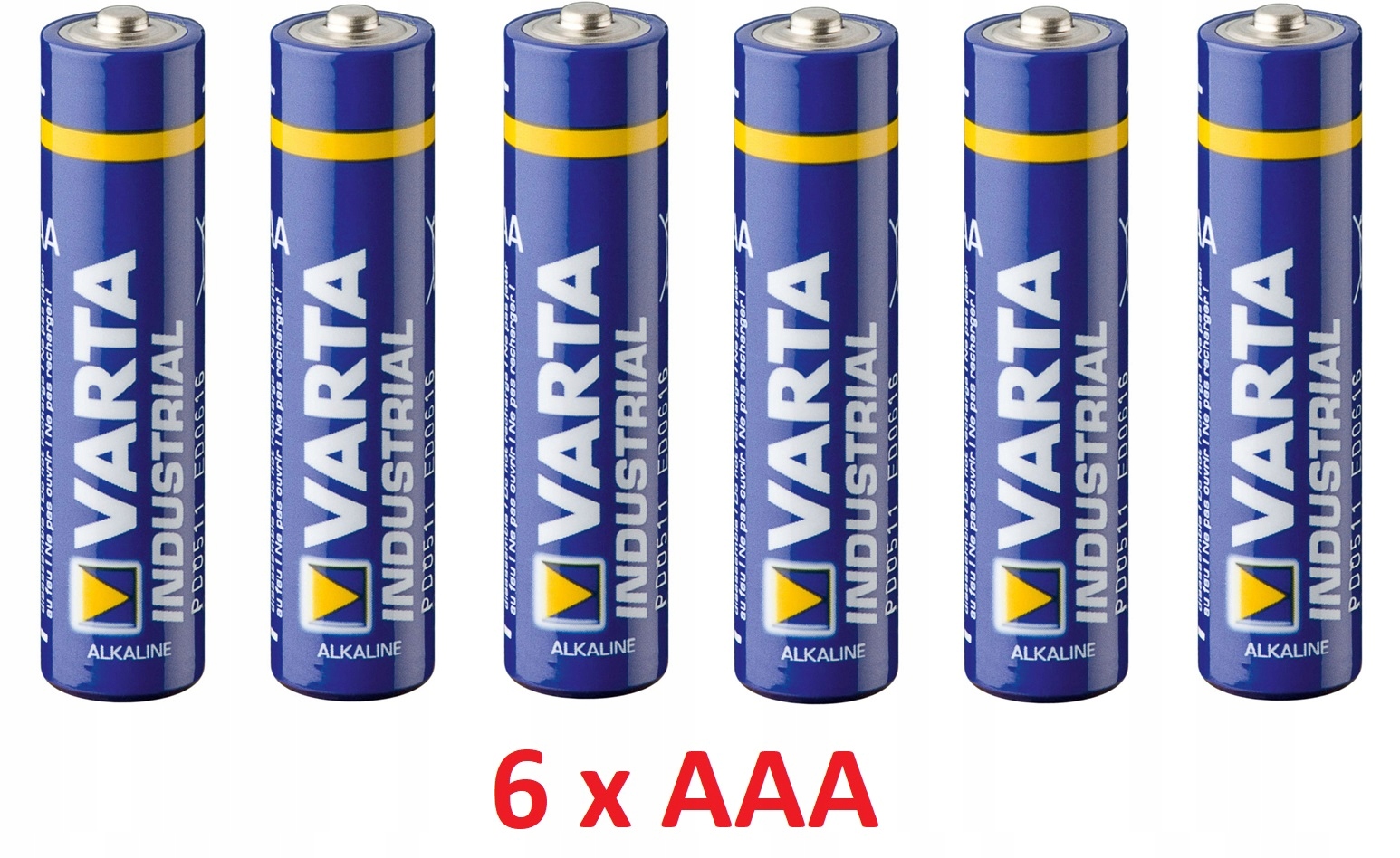 

Bateria 6 x Aaa komplet Varta Industrial Alkaline