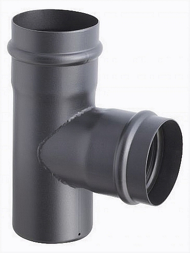 T-rozdělovač 90 stupňů pro peletová kamna o průměru 100 mm