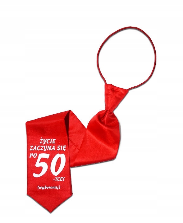 

Krawat 50-tka urodziny Śmieszny dla Faceta