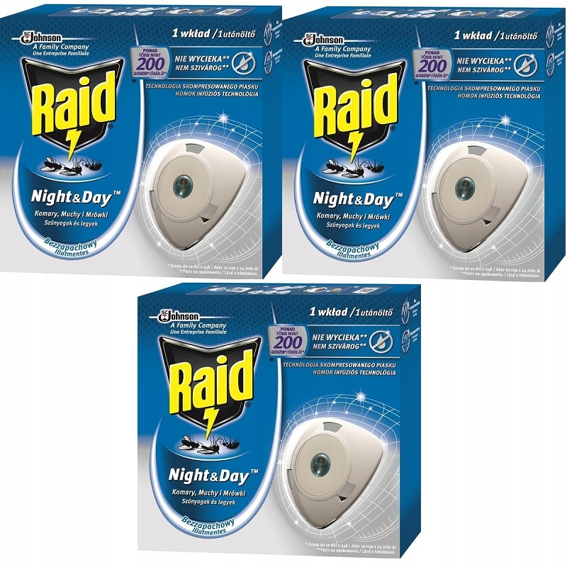 

Raid Zapas Urządzenia Komary Mrówki 3 Sztuki