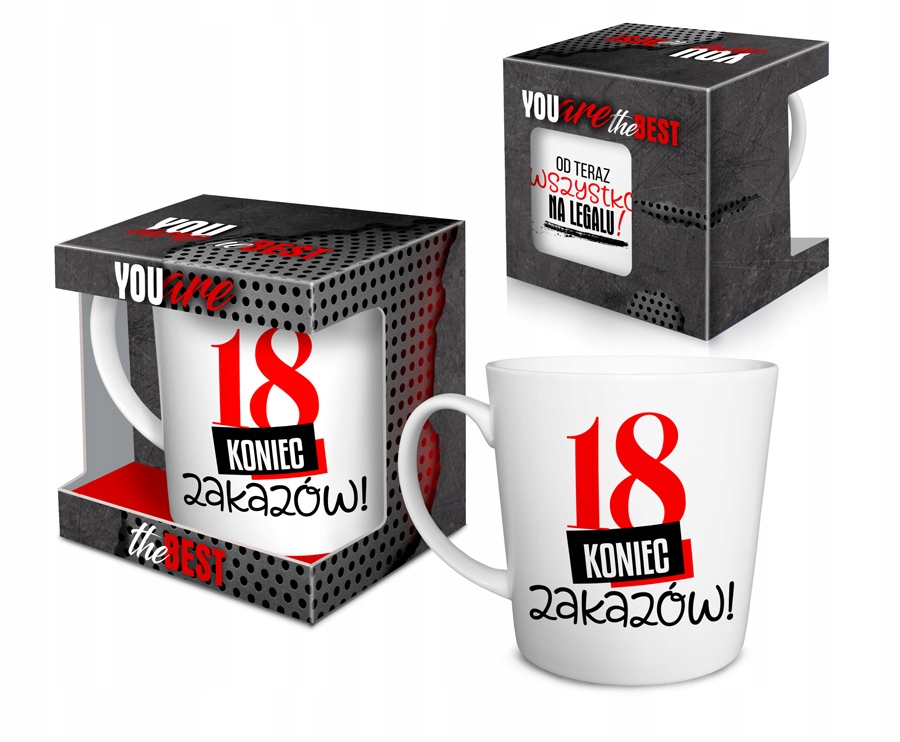 

You Are The Best kubek Nbc mat 480ml 18 urodziny