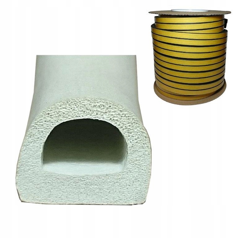 

Uszczelka samoprzylepna do okien D 12x10 mm Biała