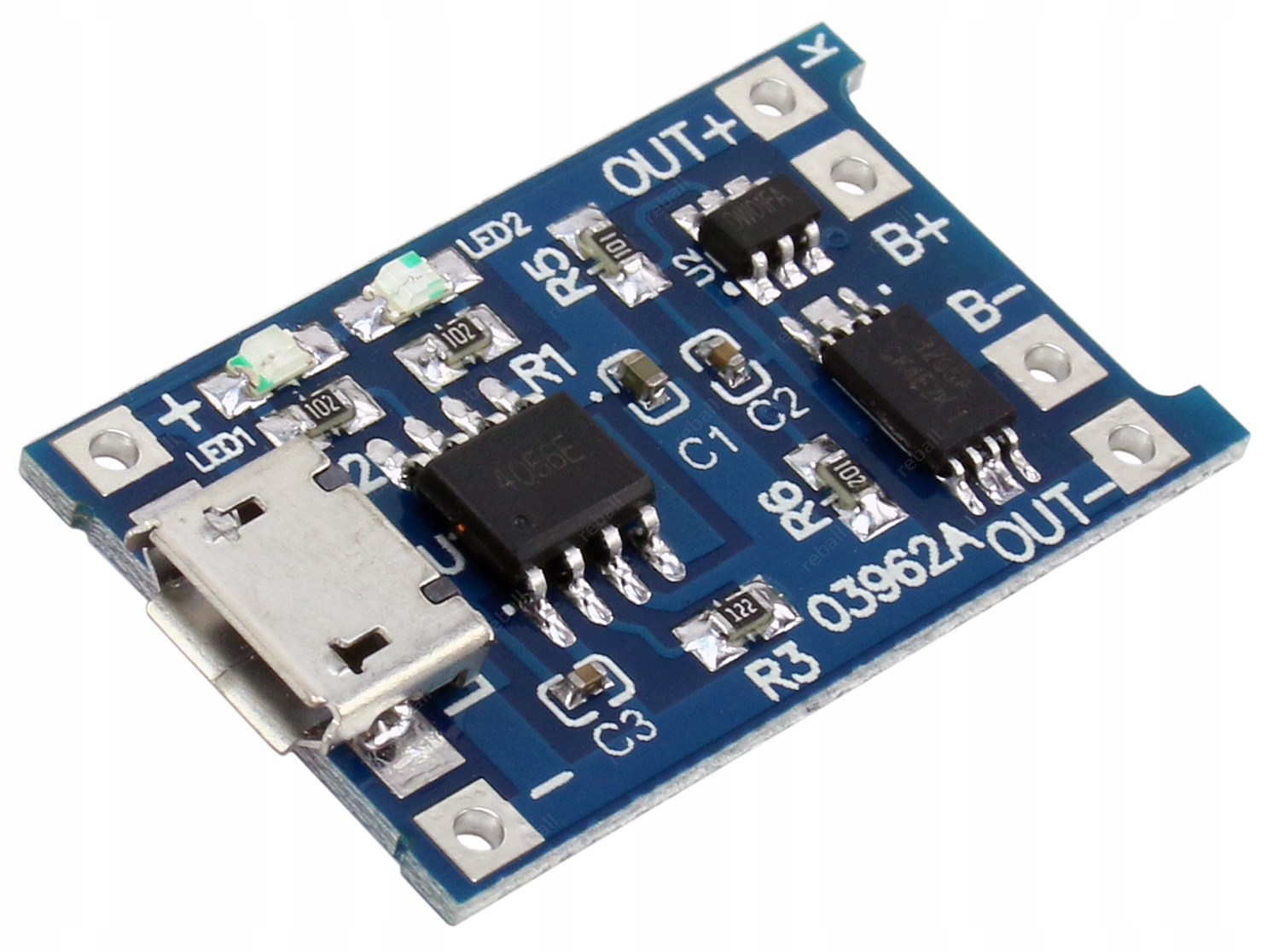 

Ładowarka Li-Ion Li-Poly TP4056 1A Micro Usb Zabez