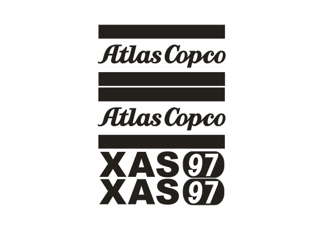 Samolepky samolepka Atlas Copco Xas 97