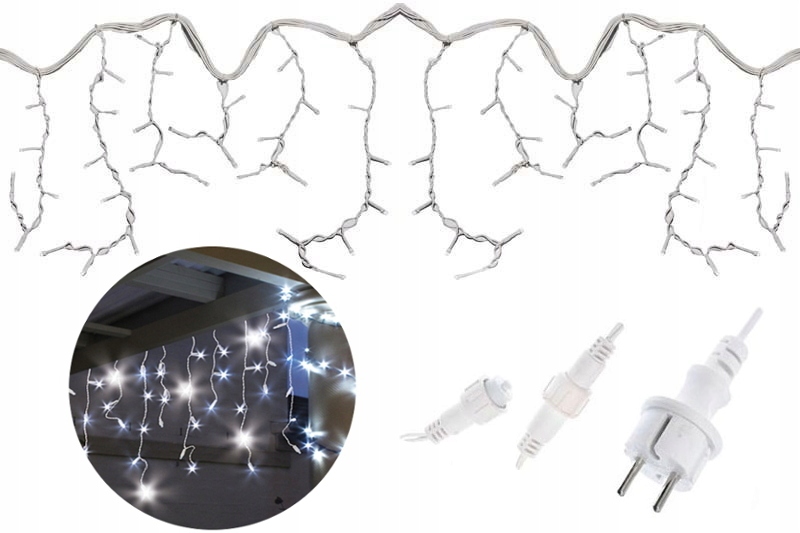 GIRLANDA SOPLE 100LED 5,5M ISKRZĄCE BŁYSK FLASH PL